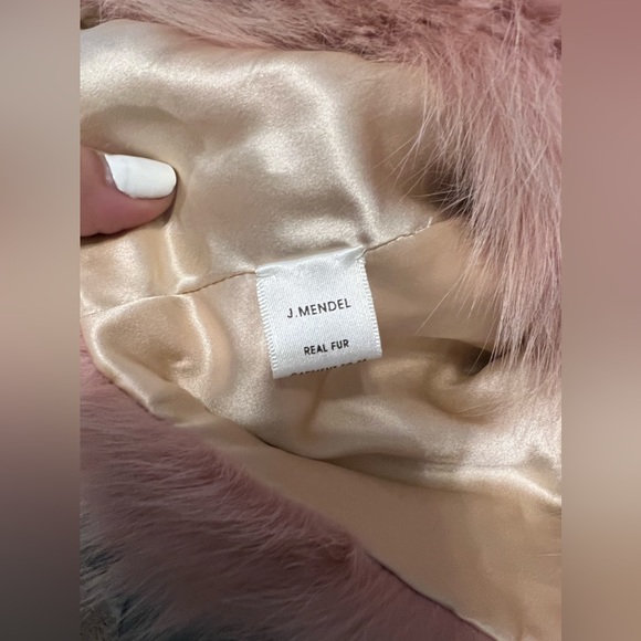 COPY - J Mendel authentic fur pink scarf - Picture 4 of 5